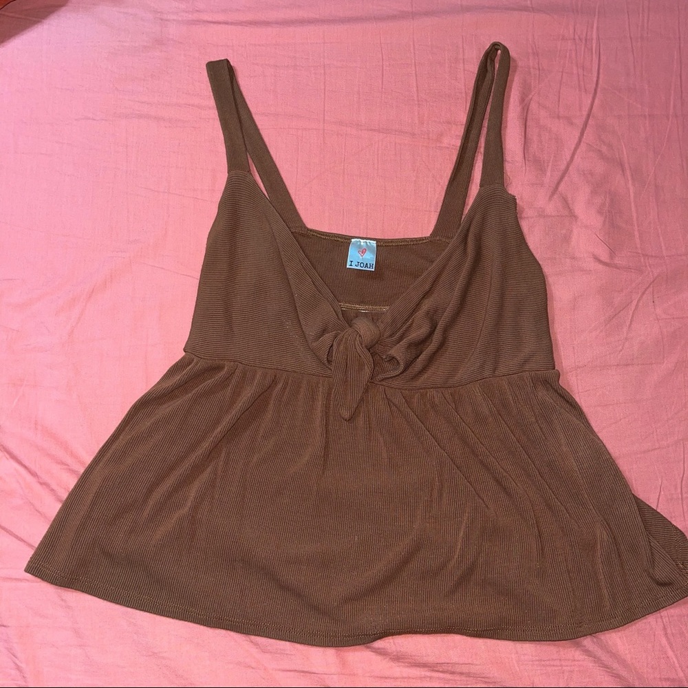 Boutique brown sleeveless top